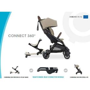 Конектор за свързване на тротинетка с бебешка количка GLOBBER CONNECT 360°