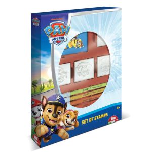 Творчески комплект Paw Patrol със 7 цветни флумастера и 4 печата 