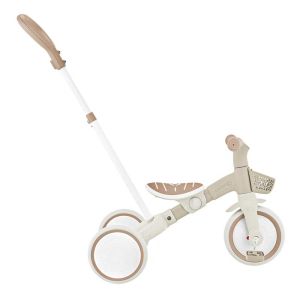 Триколка с родителски контрол 3 в 1 GLOBBER LEARNING TRIKE PLUS ECOLOGIC, бежова