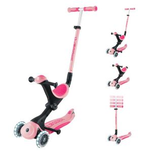 Тротинетка с родителски контрол GO UP DELUXE LIGHTS, пастелно розова