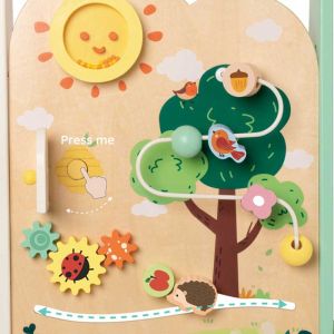 Дървена проходилка Classic World "Горски свят" с активности 12+ месеца