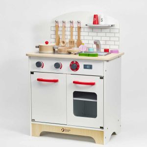 Детска дървена кухня за игра с аксесоари