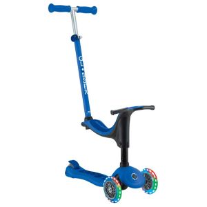 Тротинетка със седалка 4 в 1 GLOBBER GO UP SPORTY LIGHT - тъмно синя