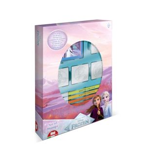 Творчески комплект Frozen 2 със 7 цветни флумастера и 4 печата 
