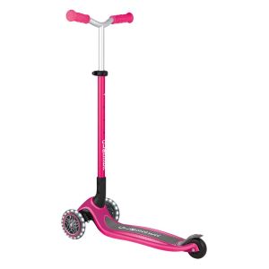 Сгъваема тротинетка с три колела Globber Master lights - розова