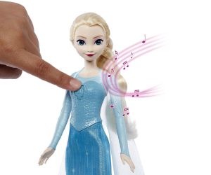 Кукла Елза Disney Frozen с музика на английски език, Mattel