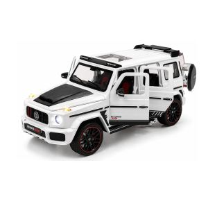 Метален джип Mercedes G-class Brabus, 1:24, Бяла, Без опаковка
