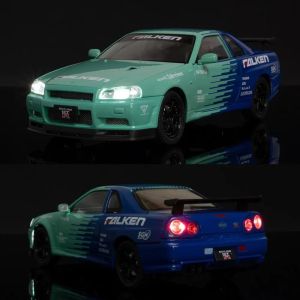 Метална кола Nissan Skyline GT-R R34 Falken 1:18, Без опаковка