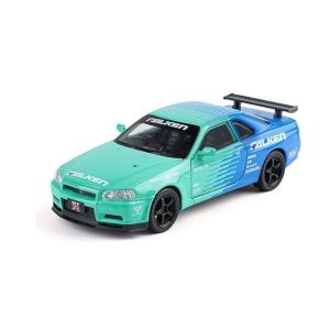 Метална кола Nissan Skyline GT-R R34 Falken 1:18, Без опаковка