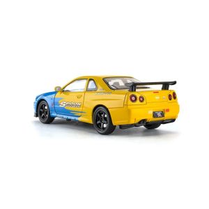 Метална кола Nissan Skyline GT-R R34 Spoon Sports 1:18 – Без опаковка