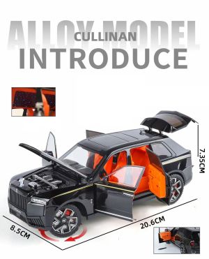 Метална кола Rolls-Royce Cullinan 1:24 – бордо, без опаковка
