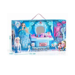 Кукла Елза Frozen 2 с тоалетка и аксесоари за красота