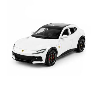 Метална кола Ferrari Purosangue 1:24 – бяла, Без опаковка