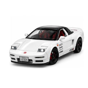 Метална кола Honda NSX 1:22 със звук и светлини – бяла, без опаковка