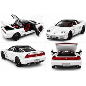 Метална кола Honda NSX 1:22 със звук и светлини – бяла, без опаковка