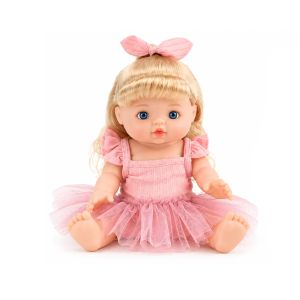 Кукла бебе Little Kate с розова рокля и руса коса, 24 см