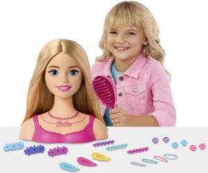 Кукла за прически Barbie с аксесоари – руса коса, Mattel