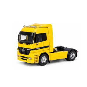 Метален камион Mercedes-Benz Actros 1:32 – жълт, Welly