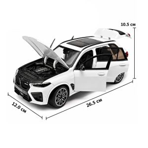 Метална кола BMW X5 M Competition 1:18 – бяла