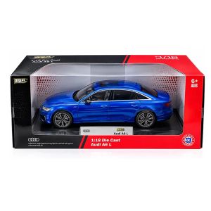 Метална кола Audi A6 L 1:18 – синя