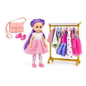 Комплект кукла с гардероб и аксесоари, Fashion Doll DESHA