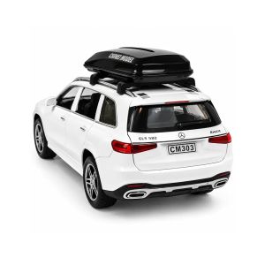 Метален автомобил, Mercedes GLS 580, С отварящи се врати, Звук, Светлини, Бял, Без опаковка