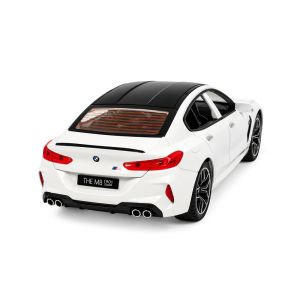 Детски автомобил BMW, Метален, С отварящи се врати, 1:24, Бял, Без опаковка
