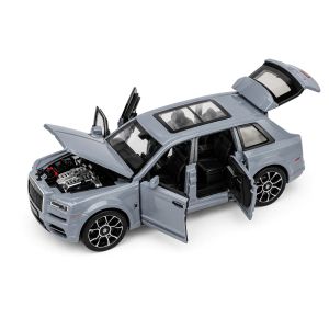 Метална количка Rolls Royces Cullinan, Със светлини и звуци, 1:32, Сива