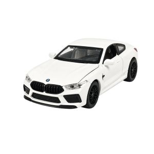 Метална количка BMW M8, 1:32, Бяла, Без опаковка