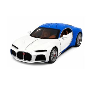 Метална кола Bugatti Atlantic, 1:24, Син, Без опаковка