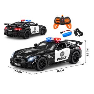 Полицейска кола с дистанционно управление 1:16, светлини и звуци