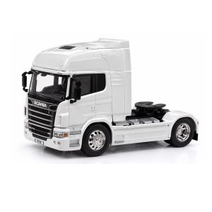 Метален камион влекач Scania V8 R730, 1:32, Бял– Welly